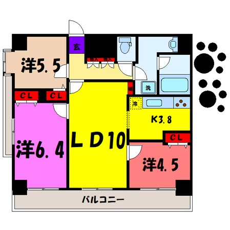 アーバンポイント高崎（高崎市元紺屋町）の物件間取画像